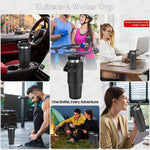 900ML Stainless Steel Insulated Travel Tumbler with Handle & Lid | Leakproof Hot & Cold Coffee Mug | BPA Free Vacuum Flask Bottle | Multicolor