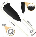 Electric Milk Frother Handheld Coffee Beater – Battery Operated Foam Maker