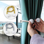 Luxury Pearl Curtain Tieback Rope | Magnetic Curtain Holder (Pack of 2)