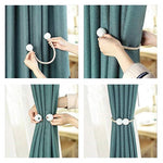 Luxury Pearl Curtain Tieback Rope | Magnetic Curtain Holder (Pack of 2)