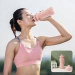 Collapsible Silicone Water Bottle | Leakproof BPA Free Foldable Travel Bottle