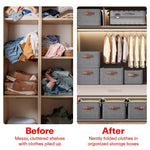 Foldable Fabric Storage Box Organizer with Transparent Lid – 26L Capacity