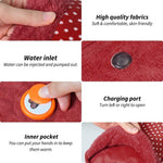 Electric Heating Pad Velvet – Fast Heating Hot Water Bag (Multi Color)