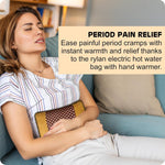 Electric Heating Pad Velvet – Fast Heating Hot Water Bag (Multi Color)