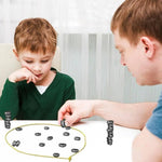 Magnetic Game Pieces Set – 24 Premium Hematite Tokens for Board Games & Strategy Games with Storage Bag