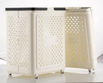 Foldable Laundry Basket with Wheels | Large Clothes Storage Hamper