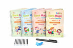 Sank Magic Practice Copybooks for Kids (Ages 3+) - Alphabet, Numbers, Math, Drawing Practice with Reusable Pens and Erasers