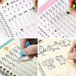 Sank Magic Practice Copybooks for Kids (Ages 3+) - Alphabet, Numbers, Math, Drawing Practice with Reusable Pens and Erasers