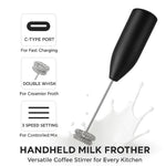 Rechargeable Electric Milk Frother – USB Coffee Beater with Multiple Speed