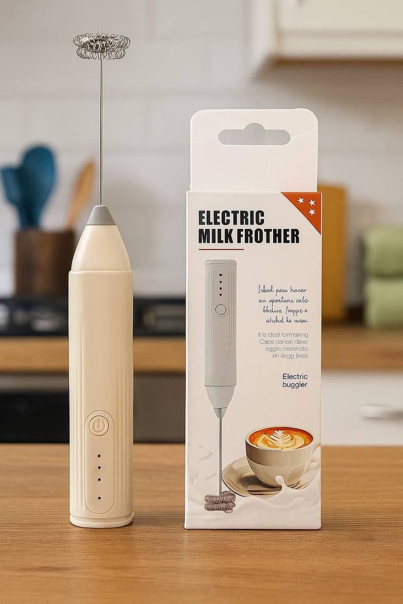 Rechargeable Electric Milk Frother – USB Coffee Beater with Multiple Speed