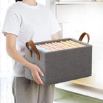 Foldable Clothes Storage Box – Underbed Organizer with Handles