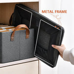 Foldable Clothes Storage Box – Underbed Organizer with Handles