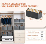 Foldable Clothes Storage Box – Underbed Organizer with Handles